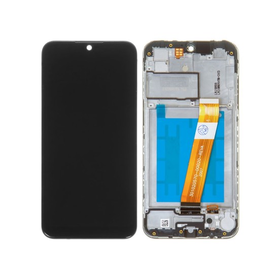 Touch+Display con Frame e Conector Grande Samsung Galaxy A01 2020/A015 5,7" Service Pack (GH81-18209A) Non EU Preto